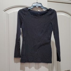 Banana Republic Polka Dot Long Sleeve Shirt